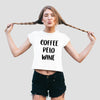 Coffee Pelo Wine Women's Cropped T-Shirt