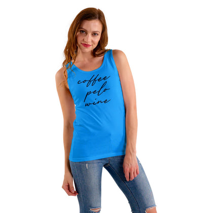 Coffee Pelo Wine Women's Longer Length Fitted Tank