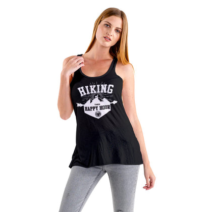 Hiking Then Happy Hour Women's Flowy Tank Top