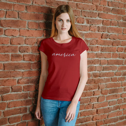 America Women's Relaxed Fit T-Shirt