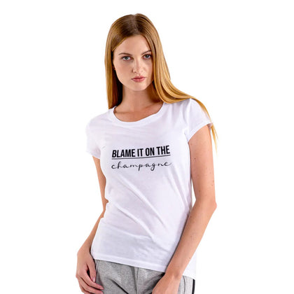 Blame it on the champagne Women’s Premium Organic T-Shirt