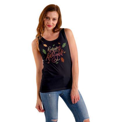 Happy Fall Y'all Women's Longer Length Fitted Tank