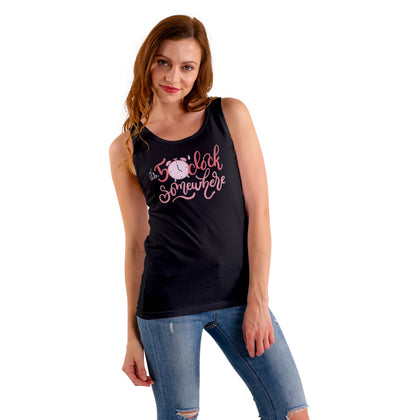 It's 5 o'clock Somewhere Women's Longer Length Fitted Tank