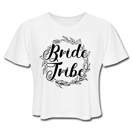 Bride Tribe Women's Cropped T-Shirt - white