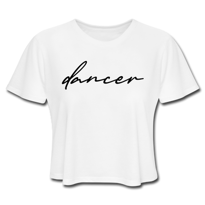 Dancer Women's Cropped T-Shirt - white