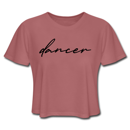 Dancer Women's Cropped T-Shirt - mauve