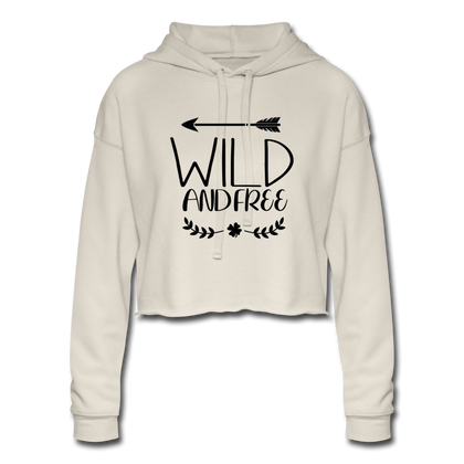 Wild and Free Women's Cropped Hoodie - dust