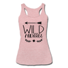 Wild and Free Women’s Tri-Blend Racerback Tank