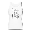 Wife of the Party Women's Longer Length Fitted Tank