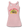 Will Run for Tacos Women’s Tri-Blend Racerback Tank