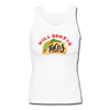 Will Run for Tacos Women's Longer Length Fitted Tank