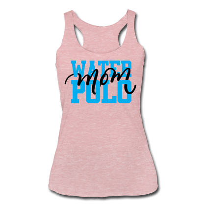 Waterpolo Mom Women’s Tri-Blend Racerback Tank - heather dusty rose