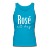 Rose All Day Women's Longer Length Fitted Tank