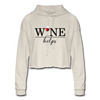 Wine Helps Women's Cropped Hoodie