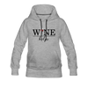 Wine Helps Women’s Premium Hoodie