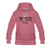 Wine Helps Women’s Premium Hoodie