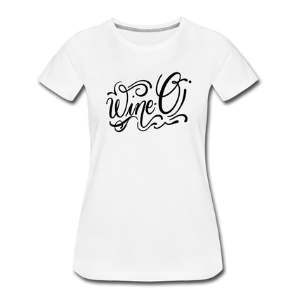 Wine-O Women’s Premium Organic T-Shirt - white