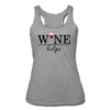 Wine Helps Women’s Tri-Blend Racerback Tank