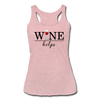 Wine Helps Women’s Tri-Blend Racerback Tank