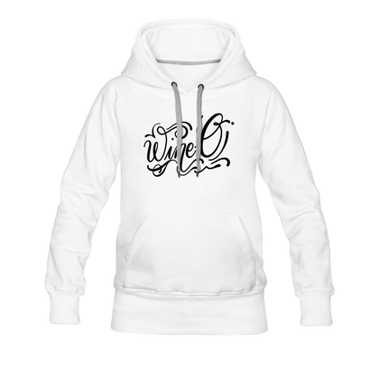 Wine-O Women’s Premium Hoodie - white