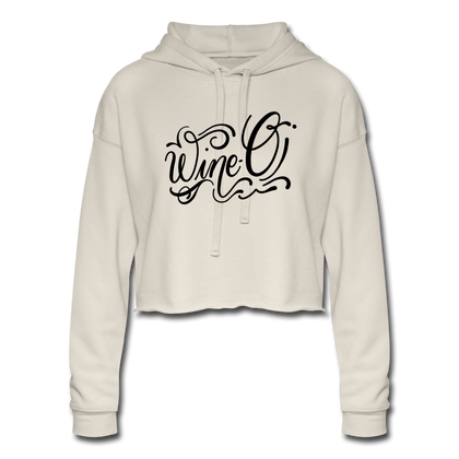 Wine-O Women's Cropped Hoodie - dust