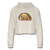 Will ride for Tacos Women's Cropped Hoodie