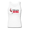 Will Run for Wine Women's Longer Length Fitted Tank