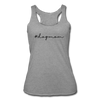 #dogmom Women’s Tri-Blend Racerback Tank