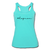 #dogmom Women’s Tri-Blend Racerback Tank