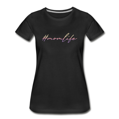 #momlife Women’s Premium Organic T-Shirt - black