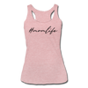 #momlife Women’s Tri-Blend Racerback Tank