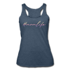 #momlife Women’s Tri-Blend Racerback Tank