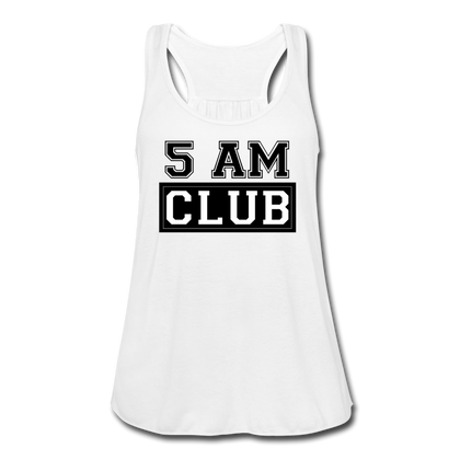 5 AM Club Women's Flowy Tank Top - white