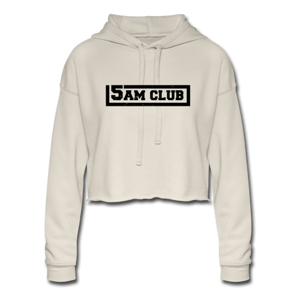 5AM Club Women's Cropped Hoodie - dust