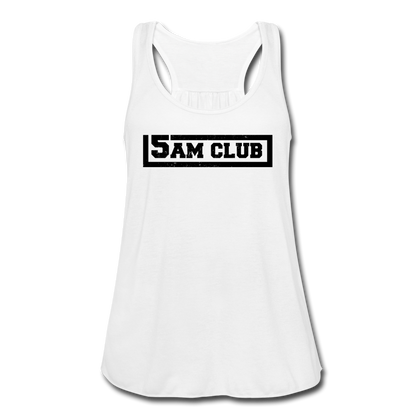 5AM Club Women's Flowy Tank Top - white