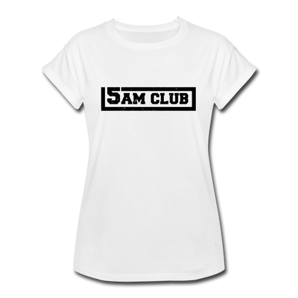 5AM CLUB Women's Relaxed Fit T-Shirt - white