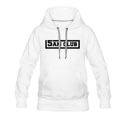 5AM Club Women’s Premium Hoodie - white