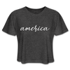 America Women's Cropped T-Shirt