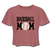 Baseball Mom Women's Cropped T-Shirt