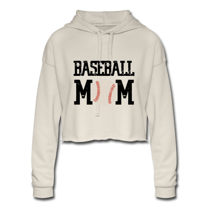 Baseball Mom Women's Cropped Hoodie - dust