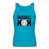 Baseball Mom Women's Longer Length Fitted Tank