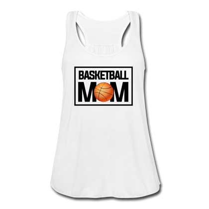 Basketball Mom Women's Flowy Tank Top - white