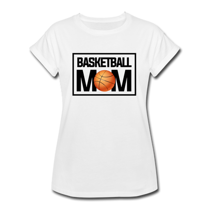 Basketball Mom Women's Relaxed Fit T-Shirt - white