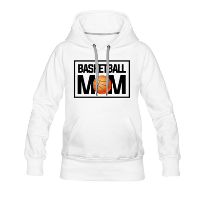 Basketball Mom Women’s Premium Hoodie - white