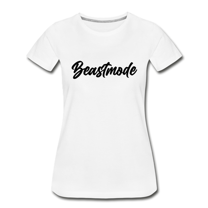 Beastmode Women’s Premium Organic T-Shirt - white