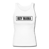 Boy Mama Women's Longer Length Fitted Tank