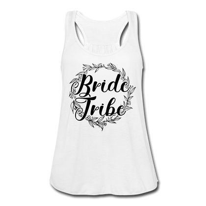 Bride Tribe Women's Flowy Tank Top - white