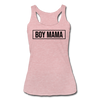 Boy Mama Women’s Tri-Blend Racerback Tank