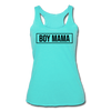 Boy Mama Women’s Tri-Blend Racerback Tank