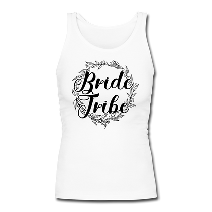 Bride Tribe Women's Longer Length Fitted Tank - white